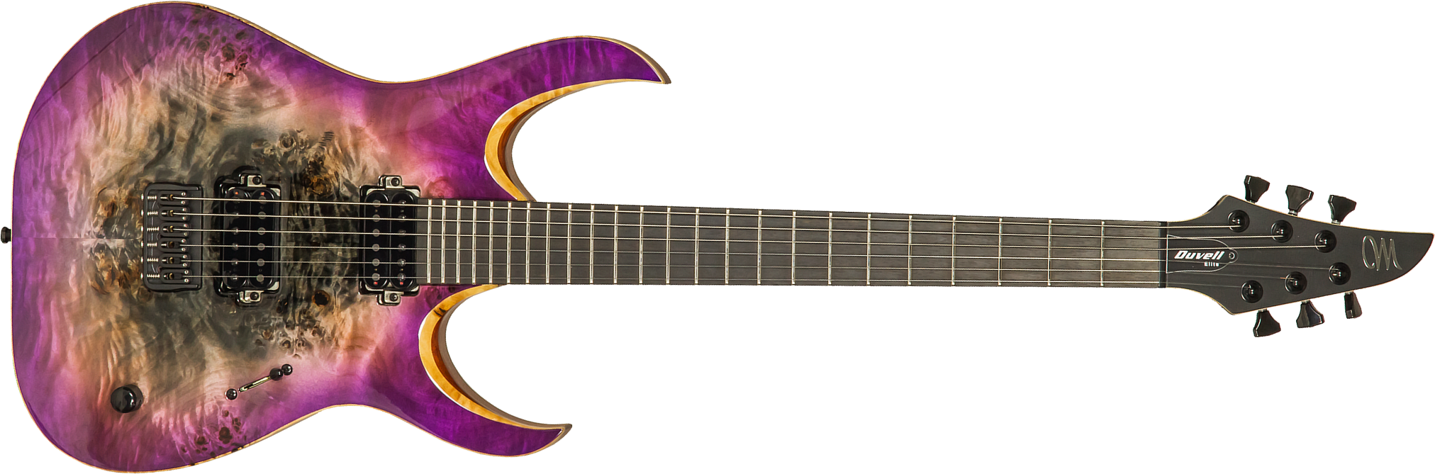 Duvell Elite 6 #DF2105470 - supernova purple Metal electric guitar 