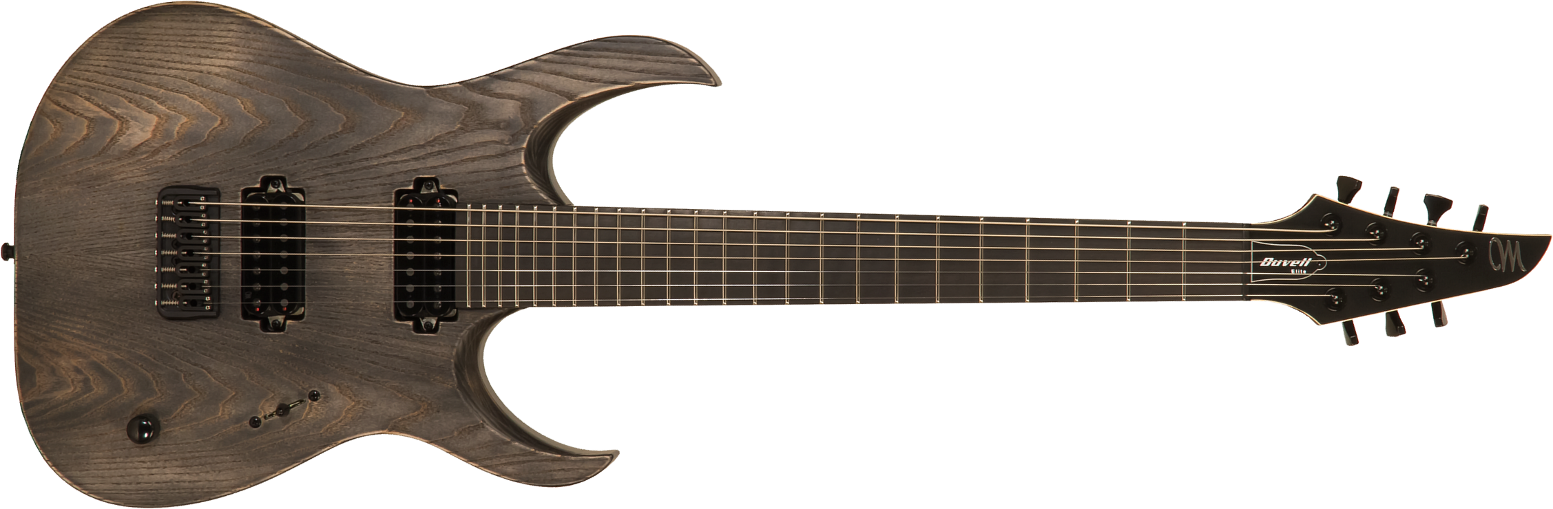 Mayones Guitars Duvell Elite Gothic 7 40th Anniversary 2h Tko Eb #df2205923 - Antique Black Satin - 7 string electric guitar - Main picture