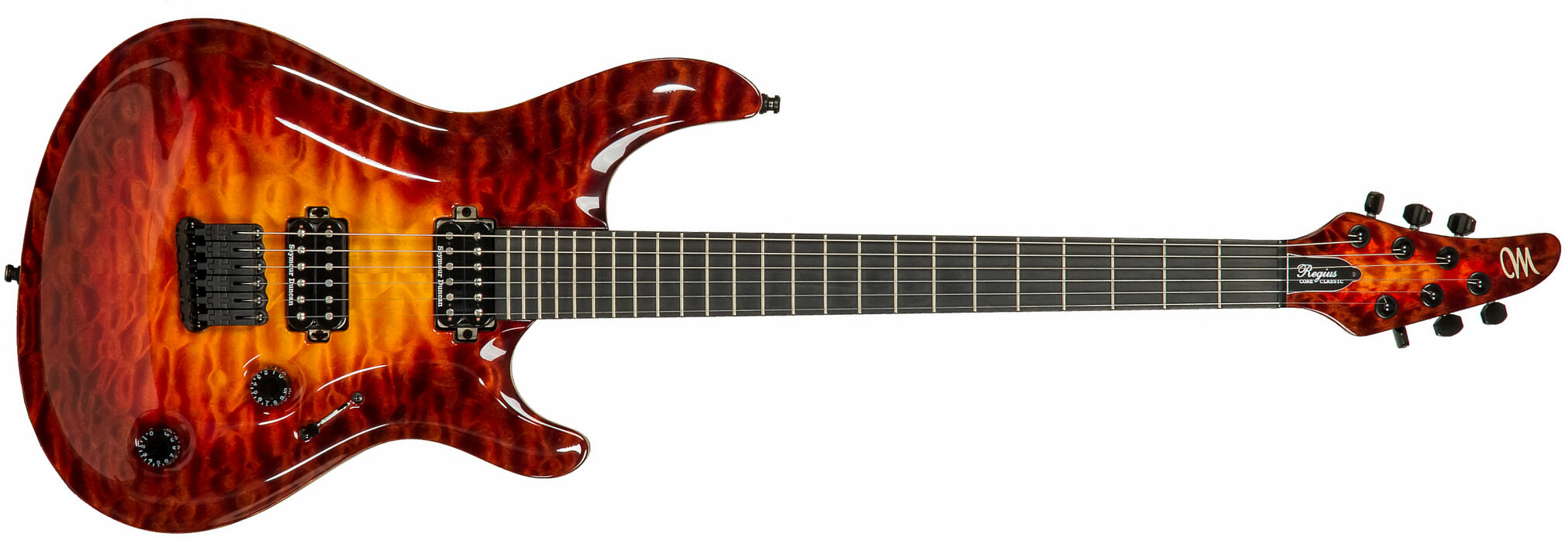 Mayones Guitars Regius Core Classic 6 Mahogany Hh Seymour Duncan Ht Eb - 3-tone Sunburst - Double cut electric guitar - Main picture