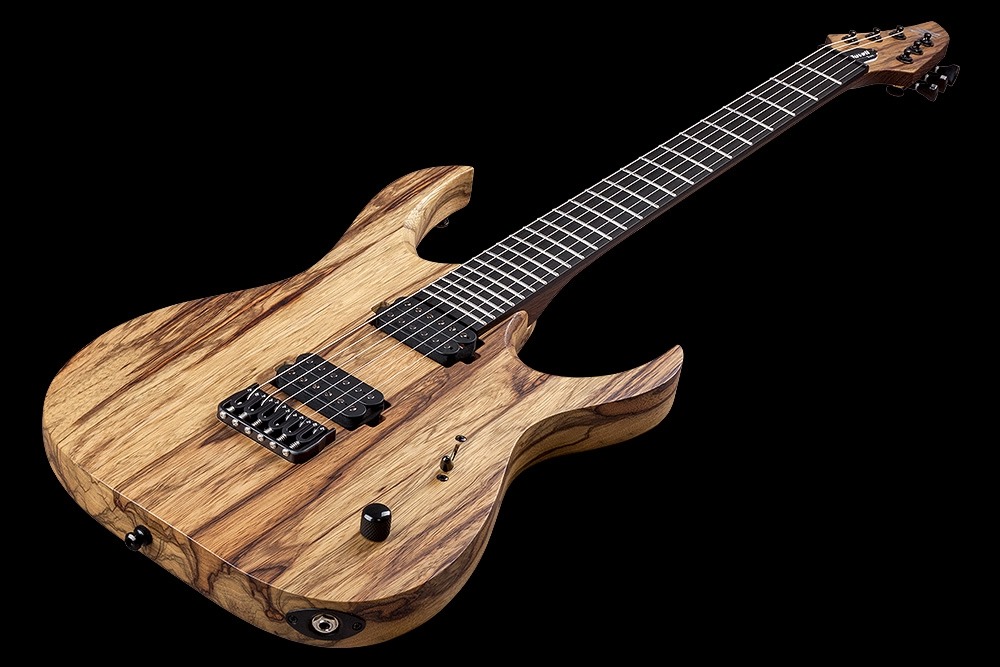 Mayones Guitars Duvell Bl 6 2h Seymour Duncan Ht Eb - Natural Korina - Metal electric guitar - Variation 2