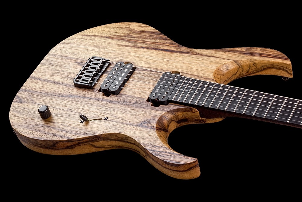 Mayones Guitars Duvell Bl 6 2h Seymour Duncan Ht Eb - Natural Korina - Metal electric guitar - Variation 3