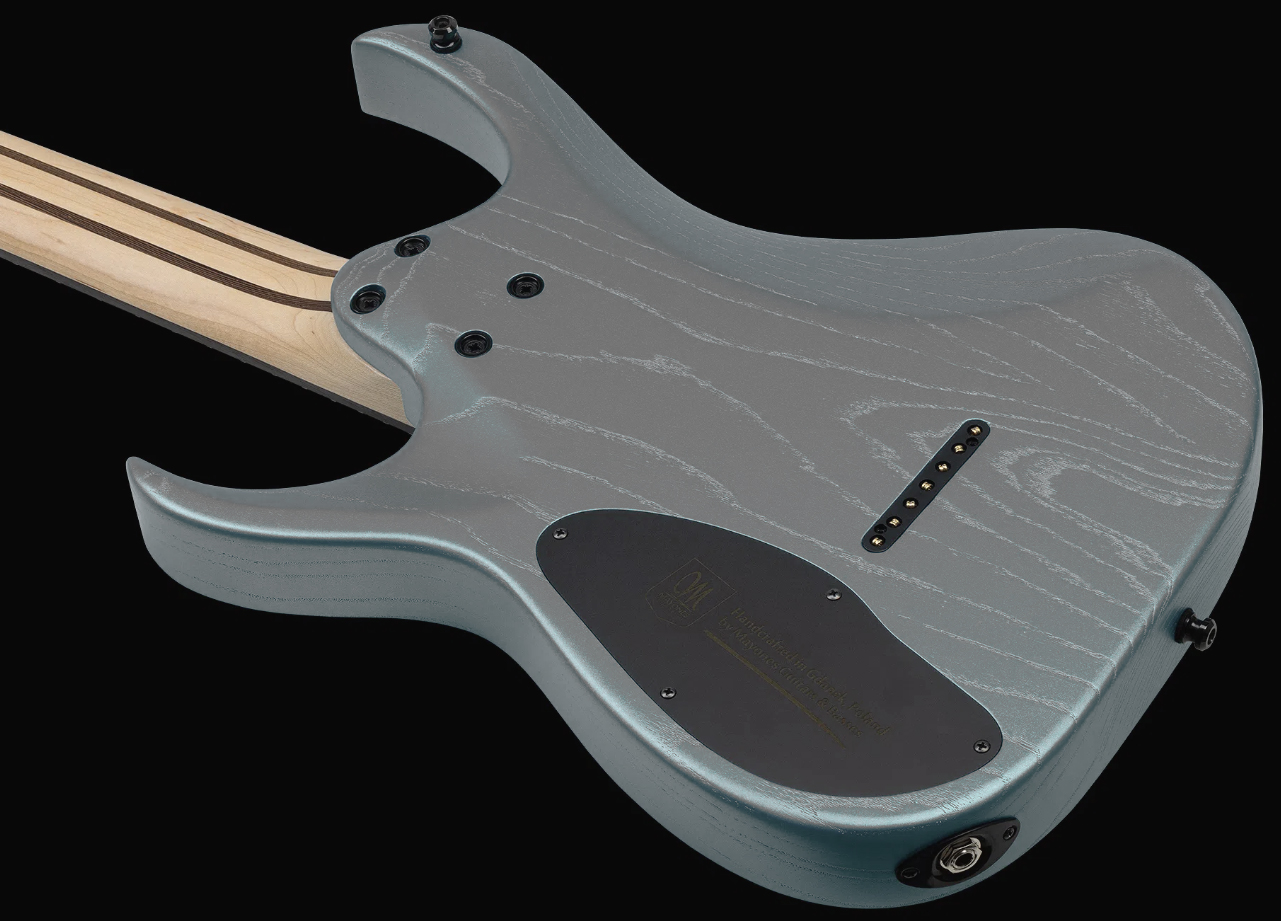 Mayones Guitars Duvell Dt7 7c Baryton 2h Ht Bl - Gunmetal Grey Metallic Matt - Baritone guitar - Variation 2
