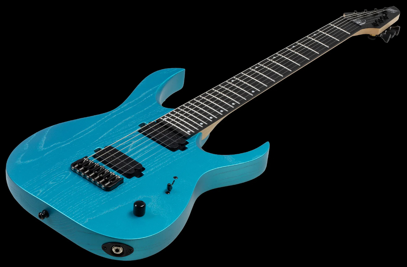 Mayones Guitars Duvell Dt7 7c Baryton 2h Ht Bl - Opal Blue Metallic Matt - Baritone guitar - Variation 2