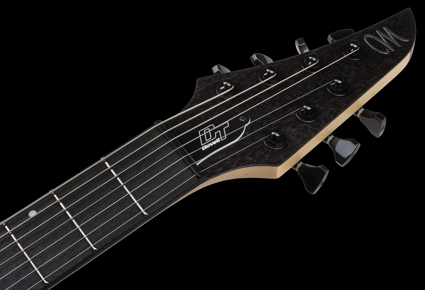 Mayones Guitars Duvell Dt7 7c Baryton 2h Ht Bl - Gunmetal Grey Metallic Matt - Baritone guitar - Variation 3