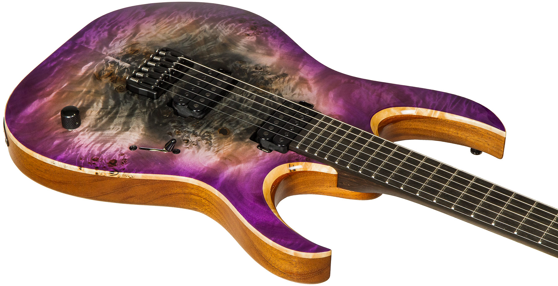 Mayones Guitars Duvell Elite 6 Hh Seymour Duncan Ht Eb #df2105470 - Supernova Purple - Metal electric guitar - Variation 2