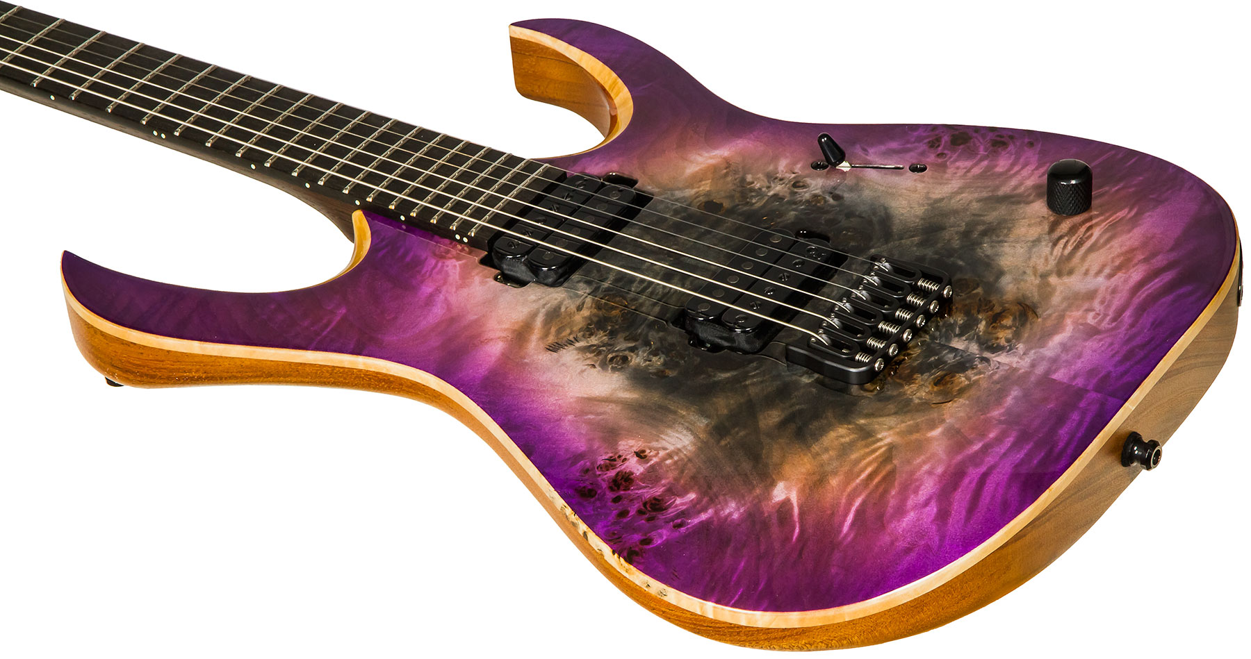 Mayones Guitars Duvell Elite 6 Hh Seymour Duncan Ht Eb #df2105470 - Supernova Purple - Metal electric guitar - Variation 3