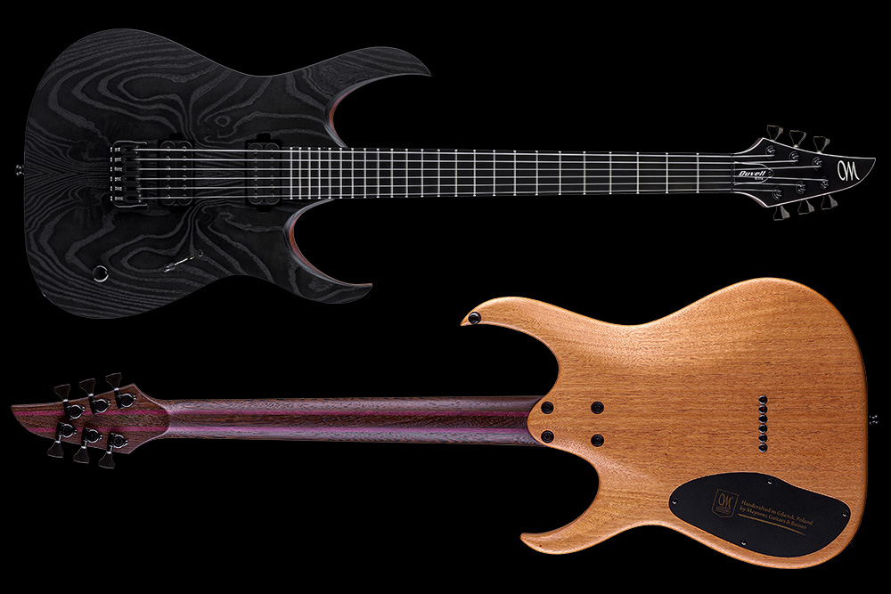 Mayones Guitars Duvell Elite Gothic 6 Hh Seymour Duncan Ht Eb - Gothic Black - Metal electric guitar - Variation 1
