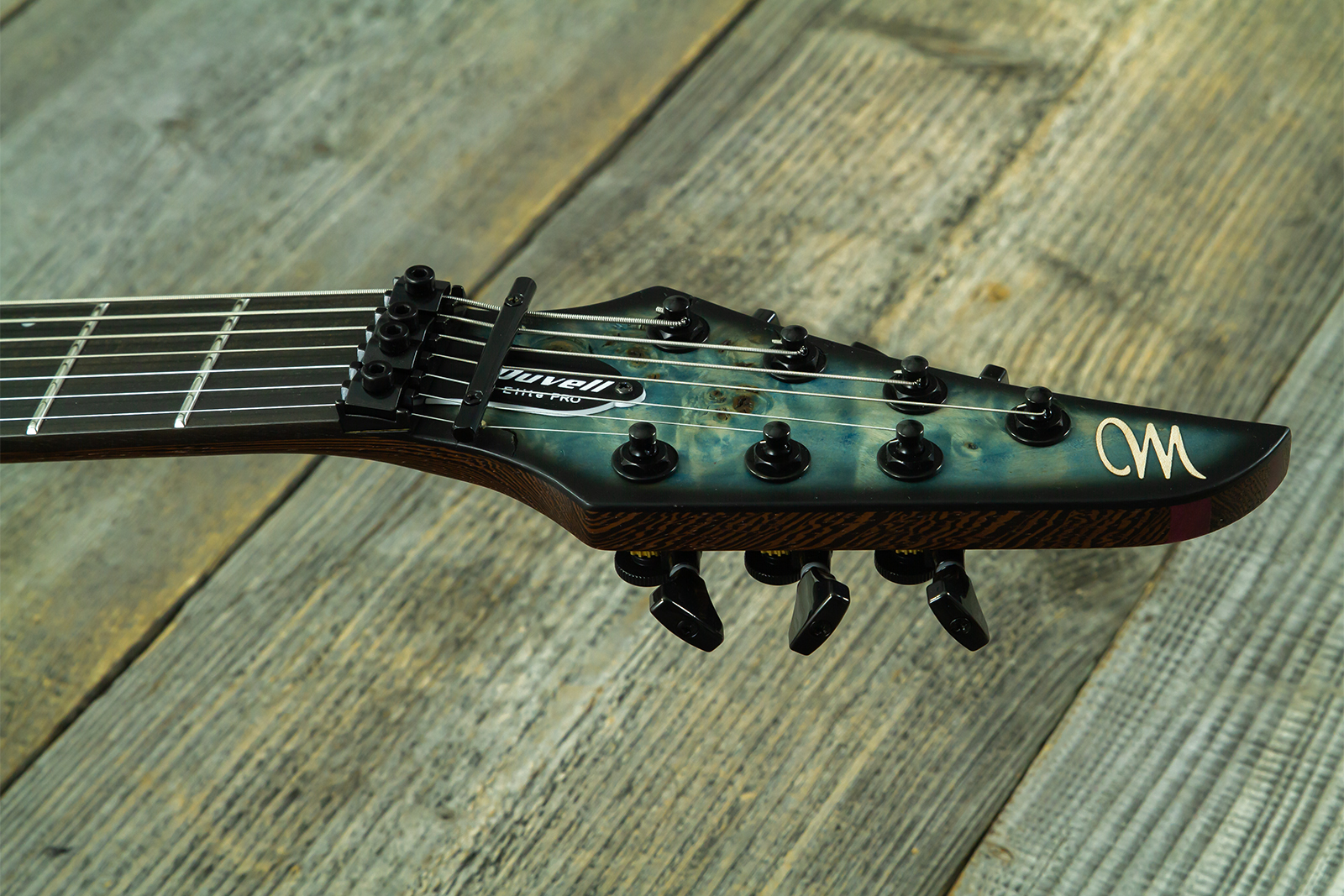 Mayones Guitars Duvell Elite Pro 7c Baryton 2h Velvetrone Fr Eb #df2511178 - Matt Ice Dragon - Baritone guitar - Variation 7