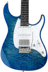 Str shape electric guitar Mayones guitars Aquila QM 6 - Lagoon burst