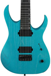 Baritone guitar Mayones guitars Duvell DT 7 7-String - Opal Blue Metallic Matt