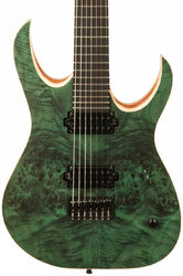 7 string electric guitar Mayones guitars Duvell Elite 7 (TKO) - Dirty green satin