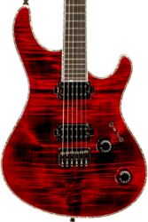 Str shape electric guitar Mayones guitars Regius 6 Ash #RF2203440 - Dirty red burst