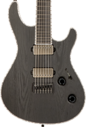 7 string electric guitar Mayones guitars Regius Gothic 7 #RF2312801 - Gothic black ash