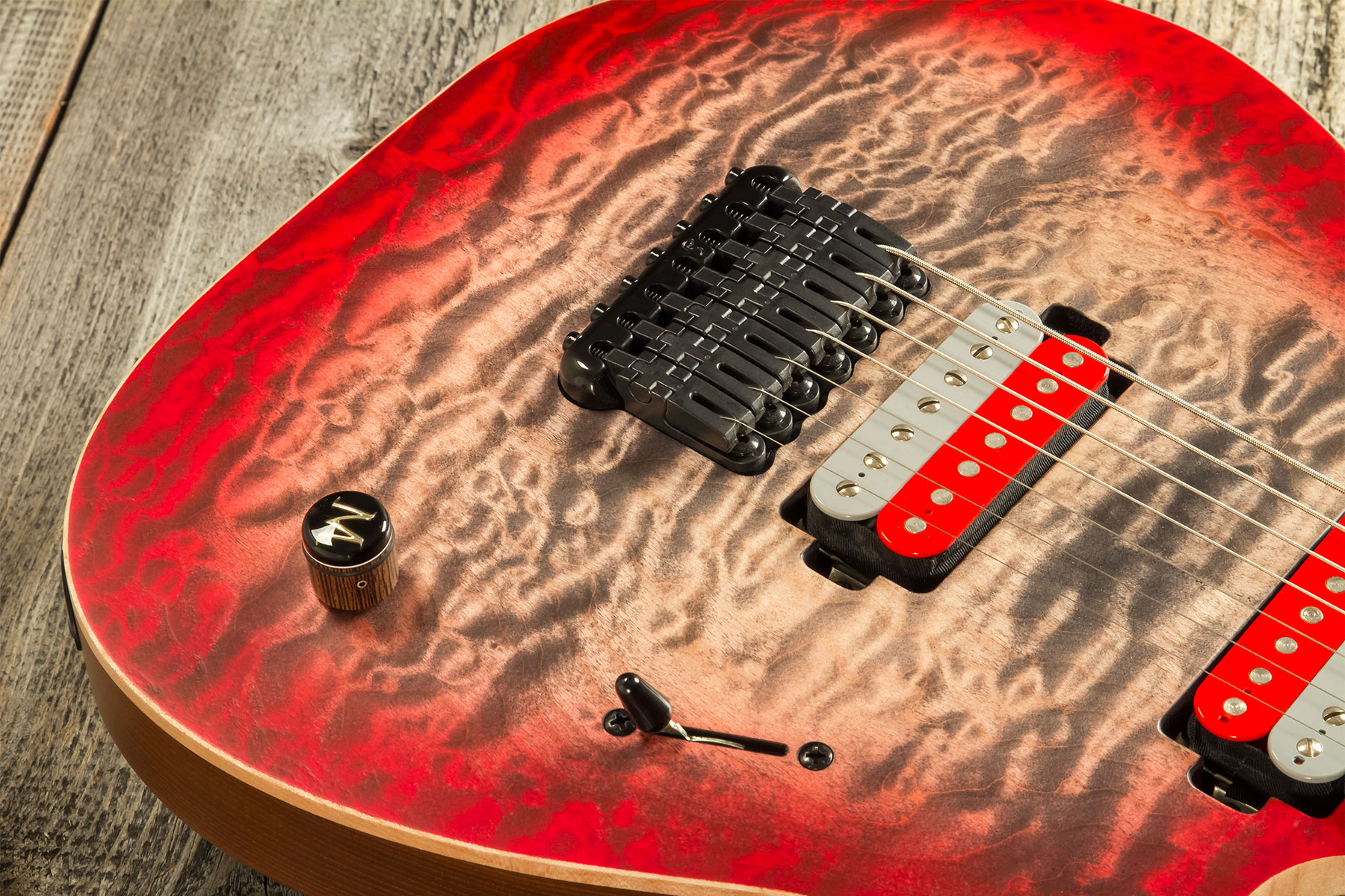 Mayones Guitars John Browne Duvell Qatsi 7 V2.0 Signature 2h Bare Knuckle Ht Eb #df2212241 - Ruby Burst - Signature electric guitar - Variation 3