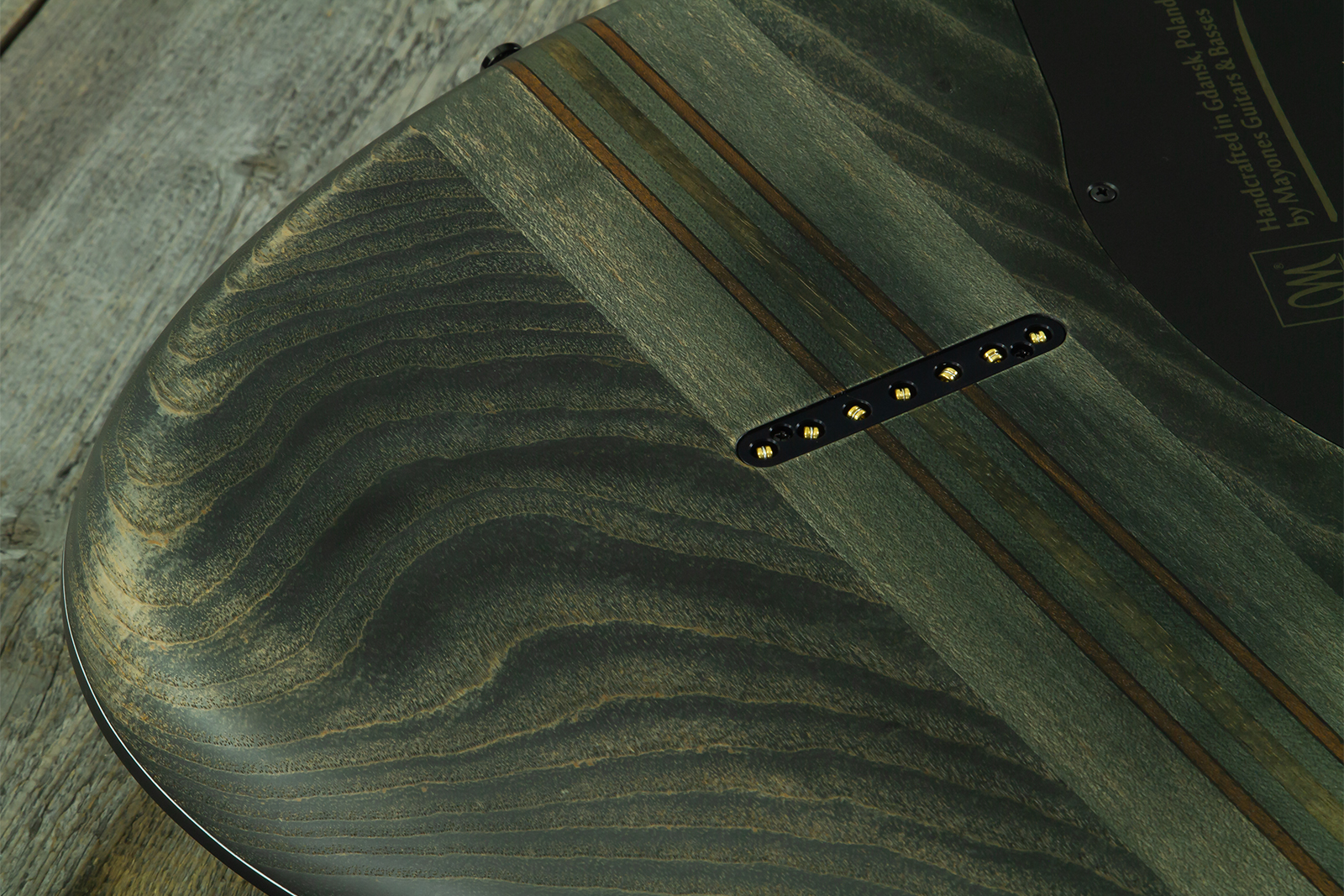 Mayones Guitars Regius Gothic 7c 2h Velvetrone Ht Eb #rf2510207 - Matt Gothic Black - 7 string electric guitar - Variation 9