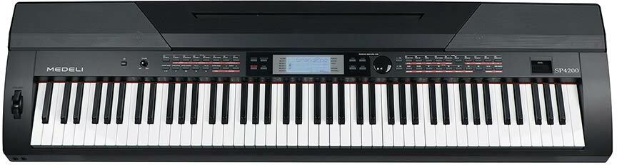 Medeli Sp4200/bk - Black - Stage keyboard - Main picture