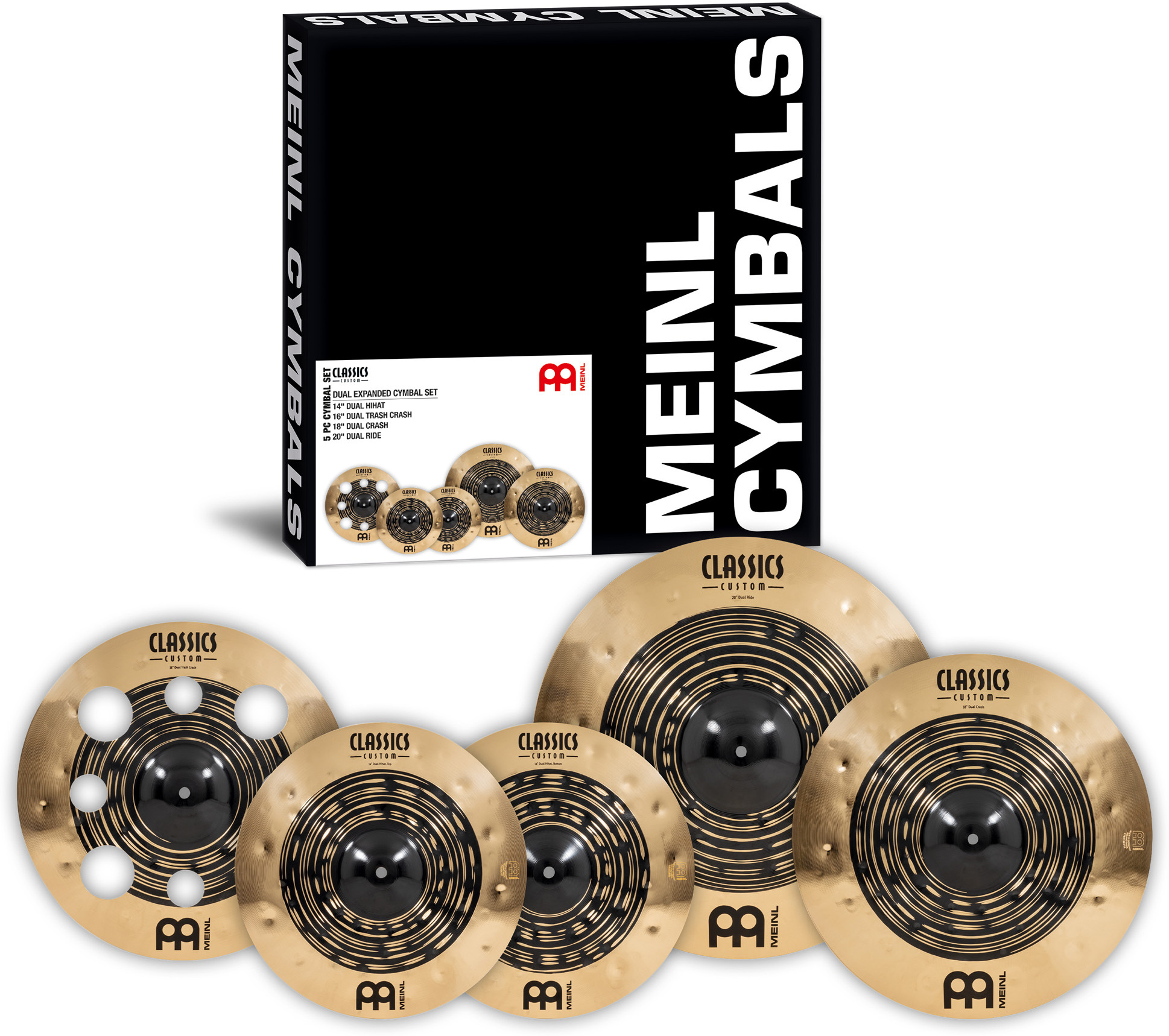 Meinl Pack Classic Custom Dual Cymbals set