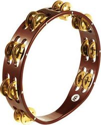 Tambourine Meinl Tambourin Bois - 2 rangées de cymbalettes en Laiton - TA2BAB