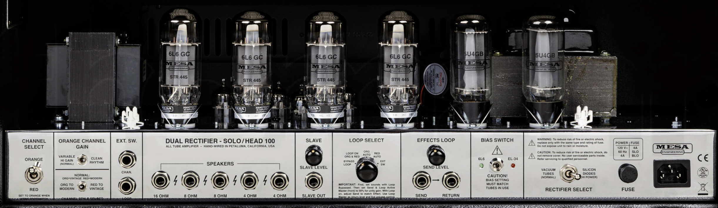 Mesa Boogie 90s Dual Rectifier Head 100w 6l6 Blackout - Electric guitar amp head - Variation 4