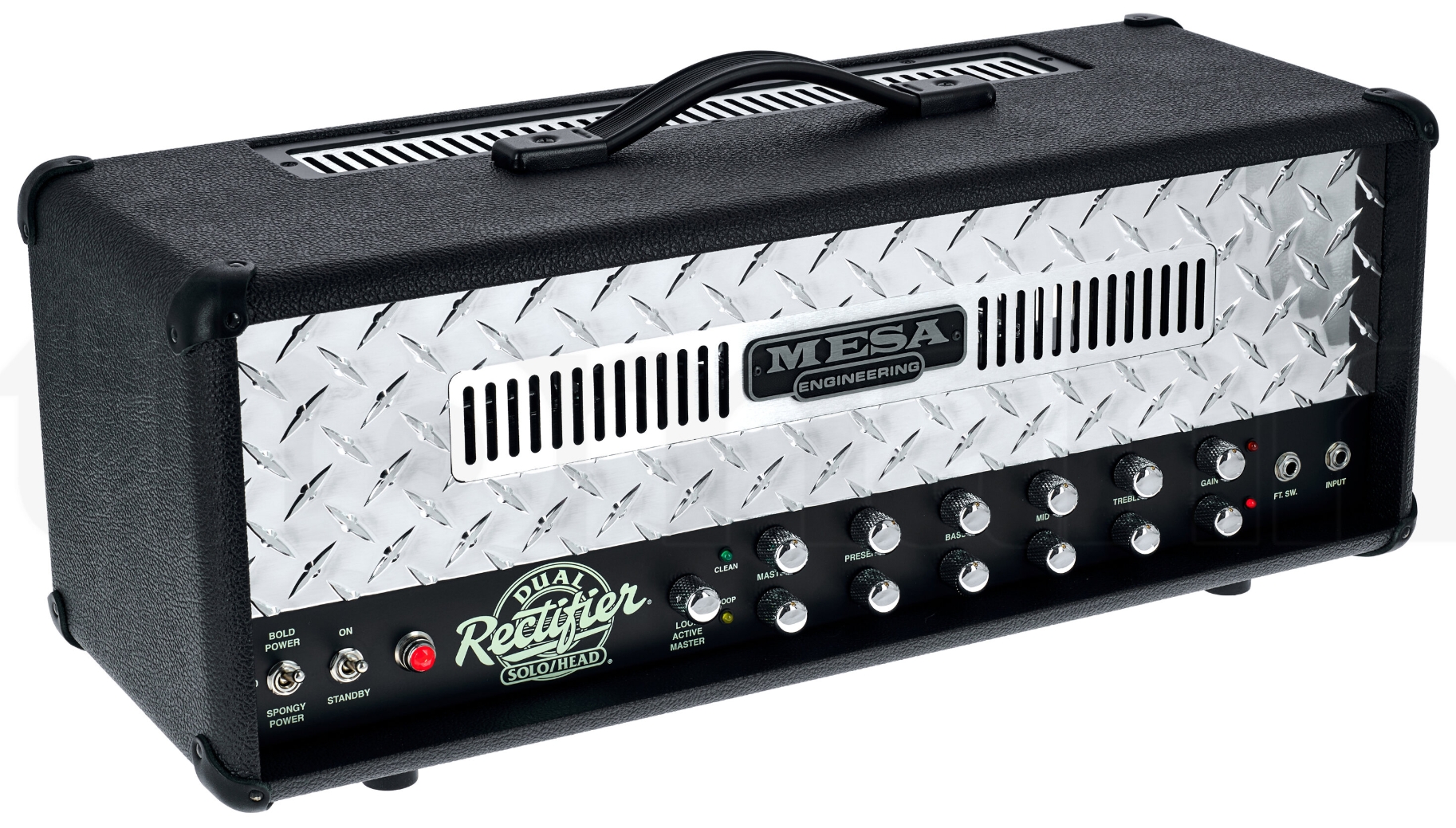 Mesa Boogie 90s Dual Rectifier Standard Head 100w 6l6 Black Bronco - Electric guitar amp head - Variation 1