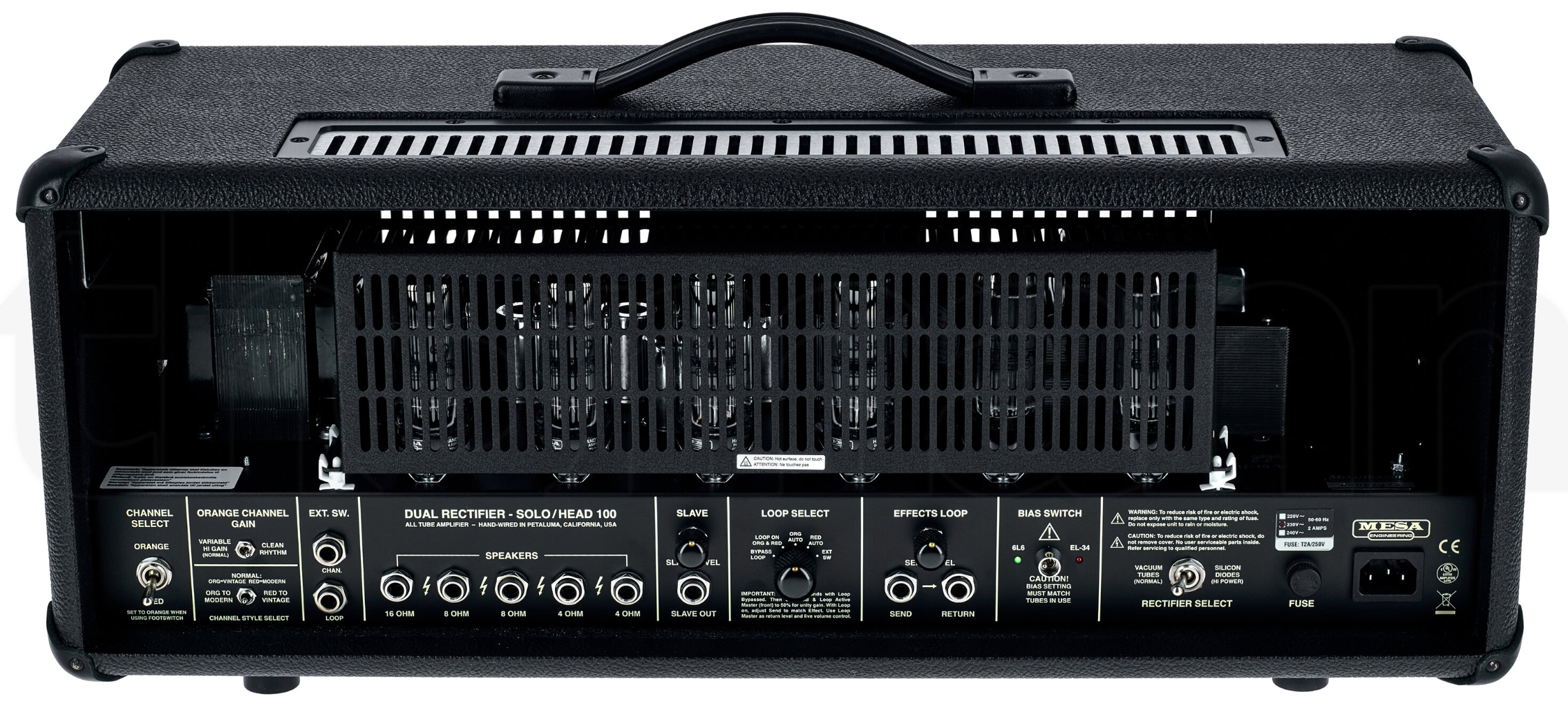 Mesa Boogie 90s Dual Rectifier Standard Head 100w 6l6 Black Bronco - Electric guitar amp head - Variation 3