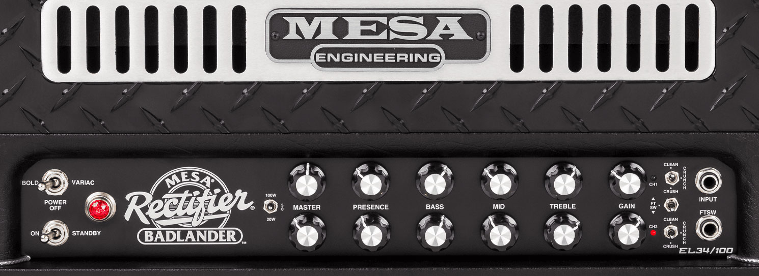 Mesa Boogie Badlander 100 Head 20/50/100w El34 Black Taurus - Electric guitar amp head - Variation 2