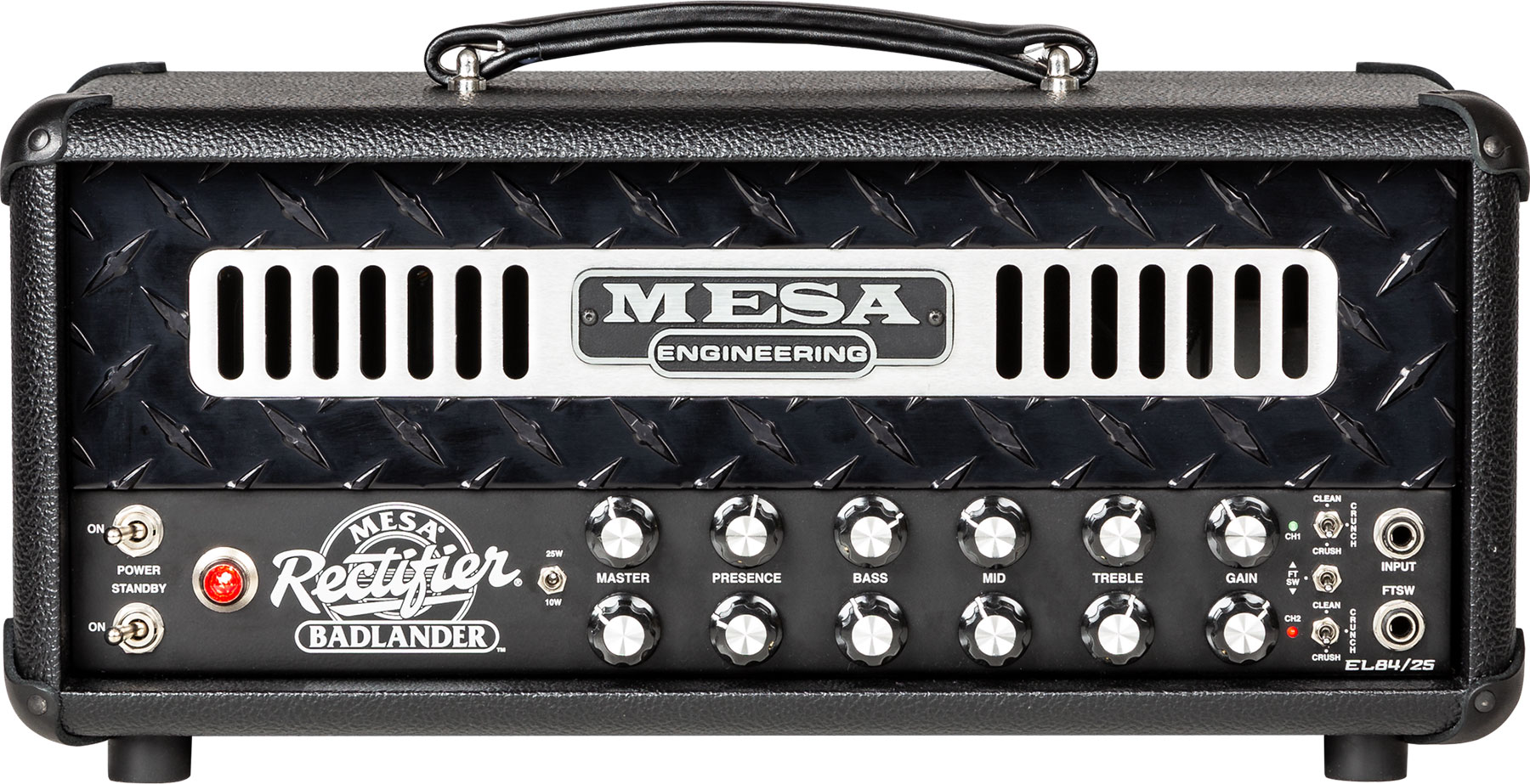 Mesa Boogie Badlander 25 Head 10/25w El84 Black Bronco - Electric guitar amp head - Variation 1