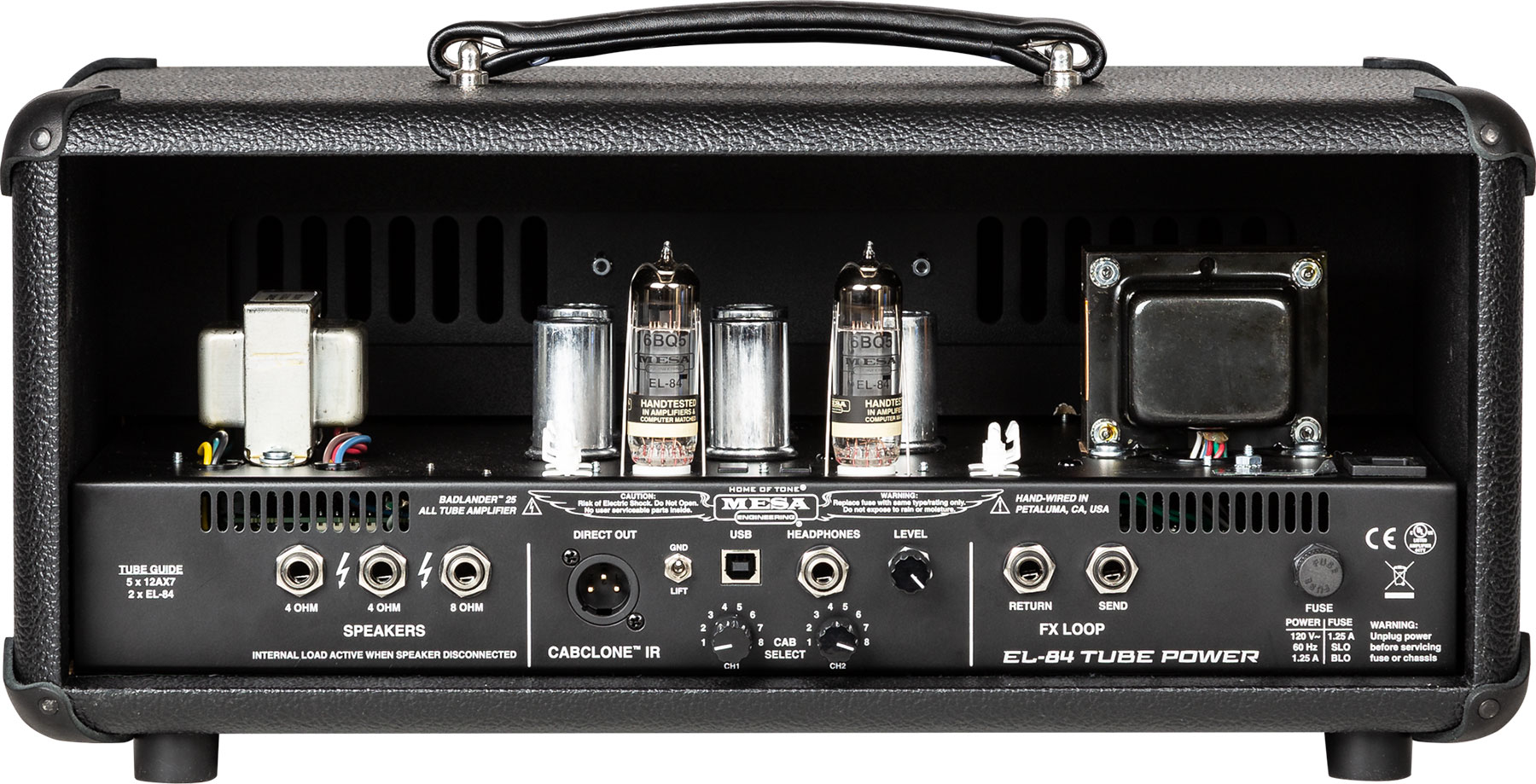 Mesa Boogie Badlander 25 Head 10/25w El84 Black Bronco - Electric guitar amp head - Variation 2