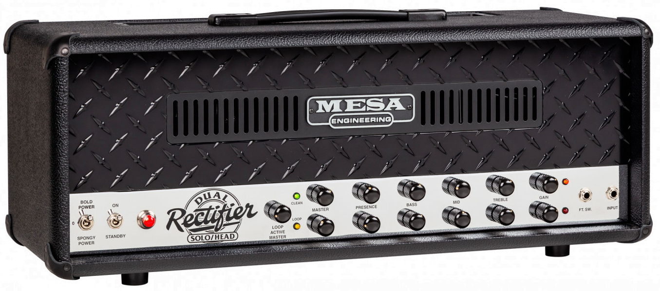Mesa Boogie 90s Dual Rectifier Head 100w 6l6 Blackout - Electric guitar amp head - Main picture