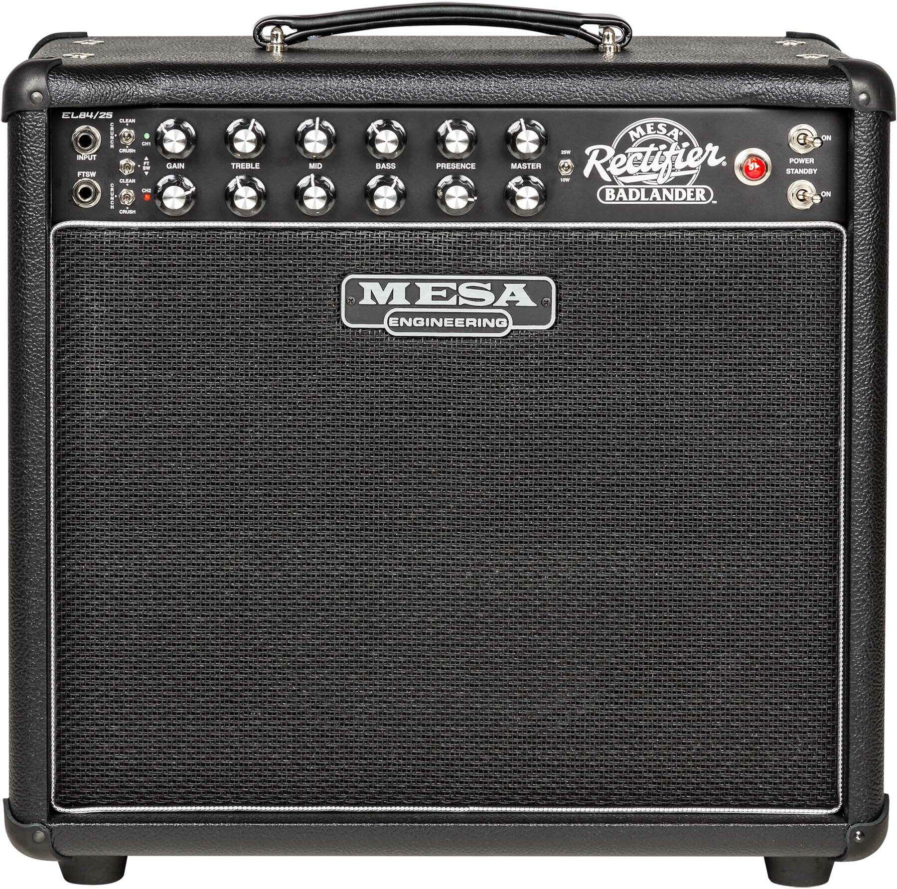 Mesa Boogie Badlander 25 1x12 Combo 10/25w 112 El84 Black Bronco - Electric guitar combo amp - Main picture