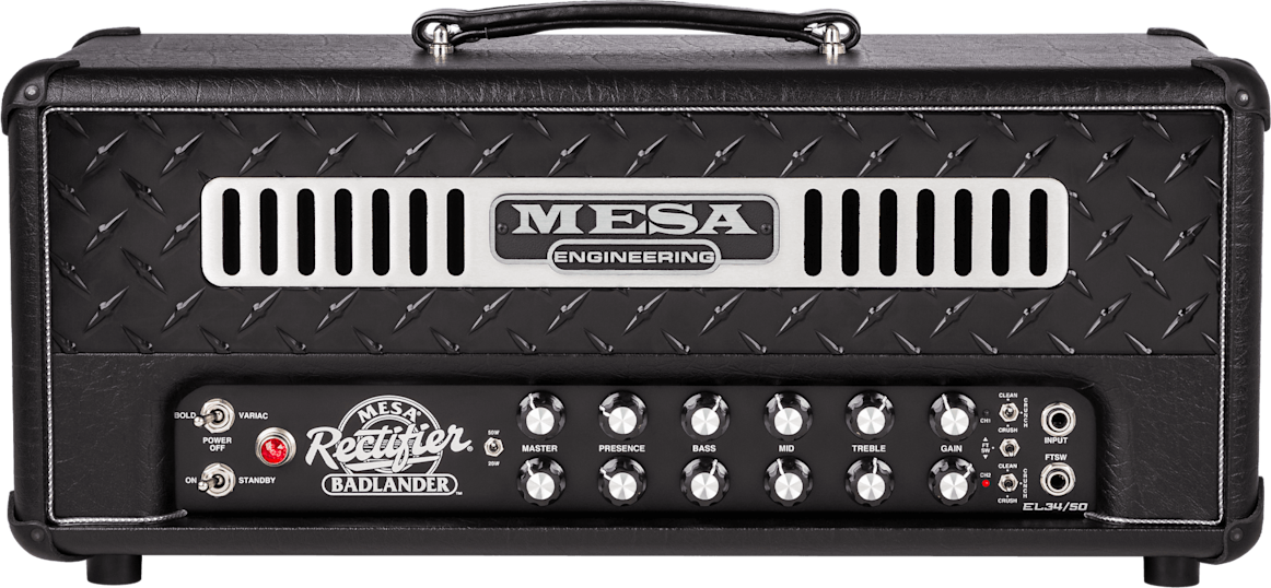 Mesa Boogie Badlander 50 Head 20/50w El34 Black Taurus - Electric guitar amp head - Main picture