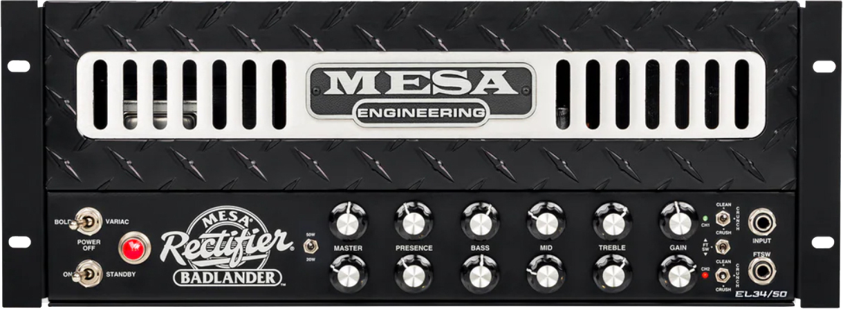 Mesa Boogie Badlander 50 Rackmount Head 50w El34 - Electric guitar amp head - Main picture