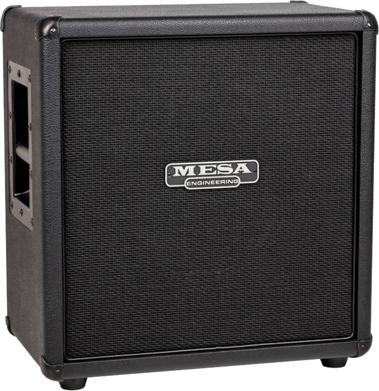 Mesa Boogie Rectifier 1x12 Mini Wide Straight Guitar Cab 60w 8-ohms Black Bronco - Electric guitar amp cabinet - Main picture
