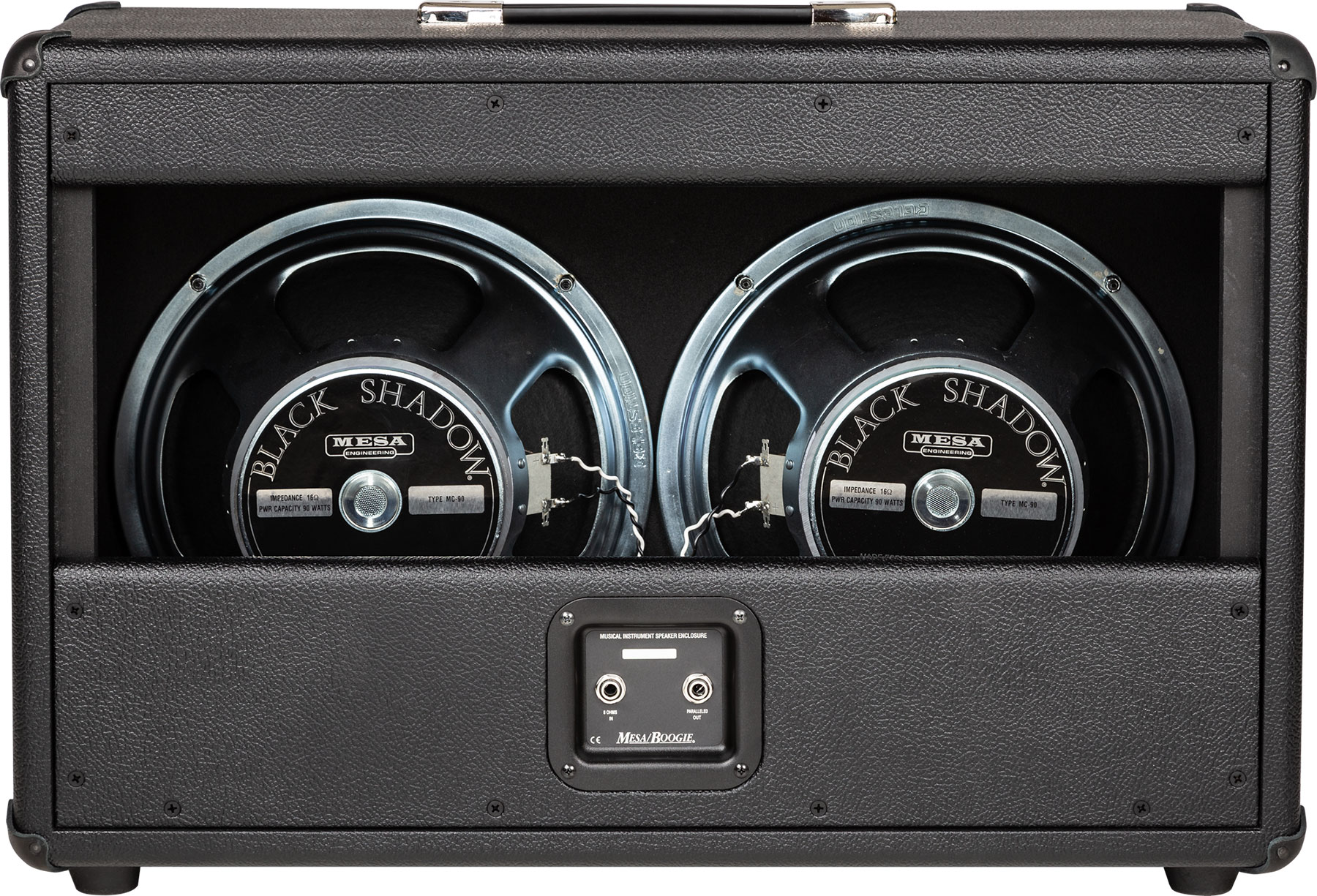 Mesa Boogie Open Back 2x12 Guitar Cab 180w 8-ohms Black Bronco - Electric guitar amp cabinet - Variation 1