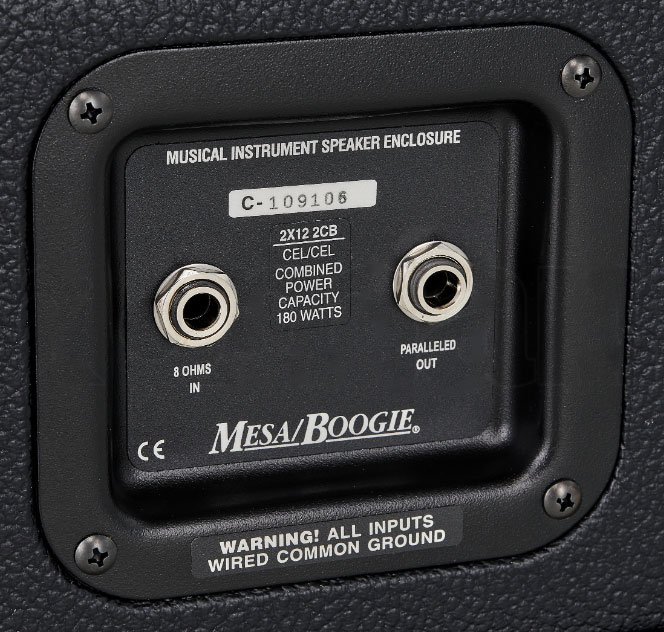 Mesa Boogie Open Back 2x12 Guitar Cab 180w 8-ohms Black Bronco - Electric guitar amp cabinet - Variation 2