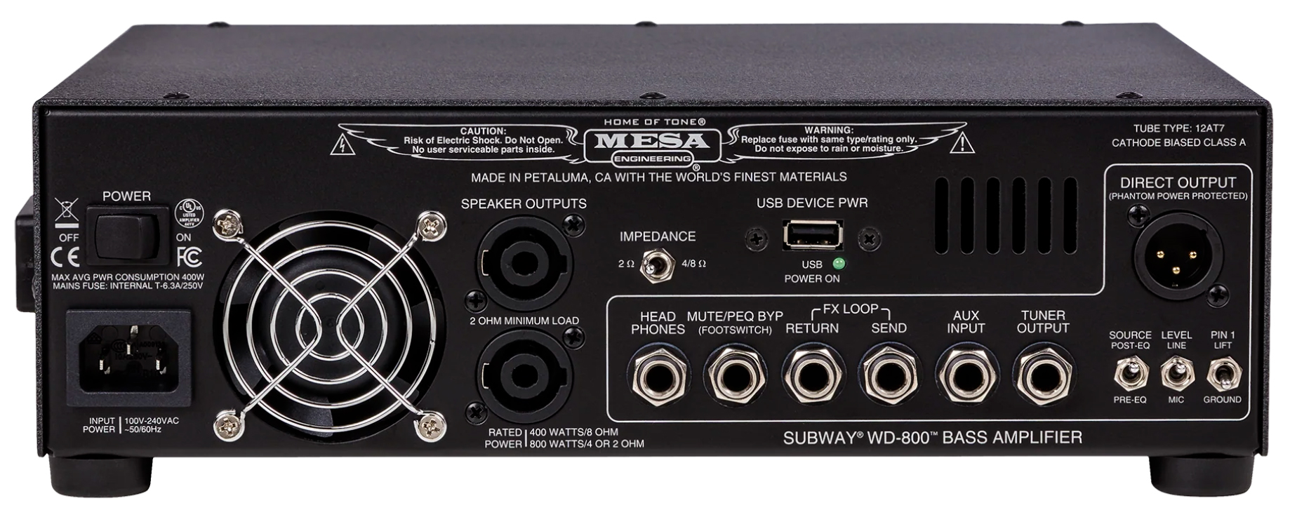 Mesa Boogie Subway Wd800 Bass Head 800w - Bass amp head - Variation 2