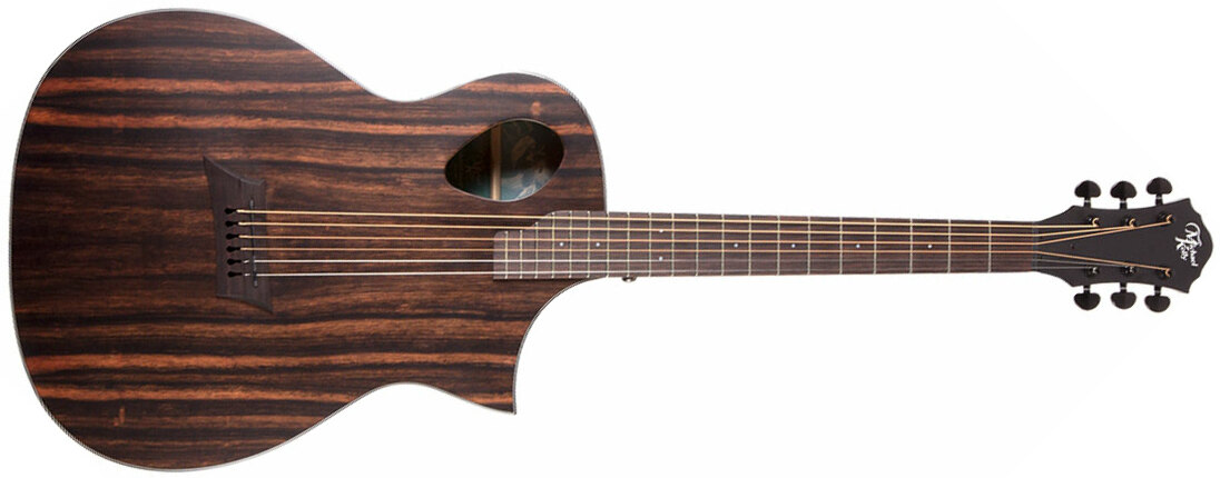 Michael Kelly Forte Port Exotic Java Ebony Concert Cw Ebene/acajou Okoume Ova - Natural Satin - Electro acoustic guitar - Main picture