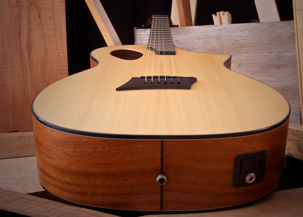 Michael Kelly Forte Port Gaucher Concert Cw Epicea Sapele Ova - Natural Satin - Electro acoustic guitar - Variation 1