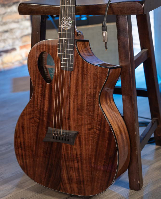 Michael Kelly Forte Port Koa Concert Cw Koa Acajou Ova - Natural - Electro acoustic guitar - Variation 3