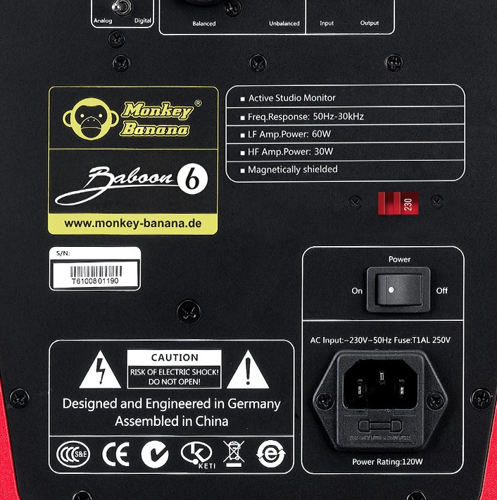 Monkey Banana Baboon 6 Black - La PiÈce - Active studio monitor - Variation 3