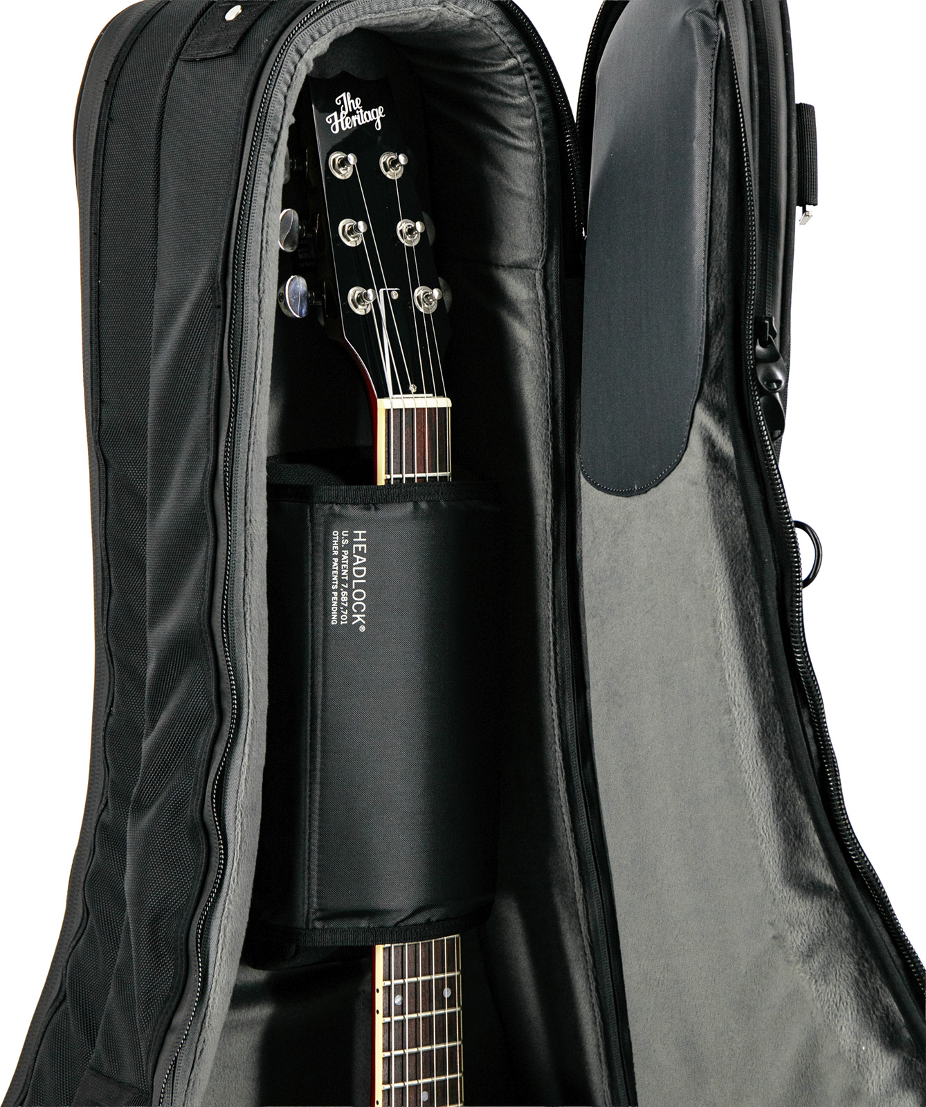 Mono 2 Guitares Demi-caisse Et Electrique (avec Roulettes) - Electric guitar gig bag - Variation 4