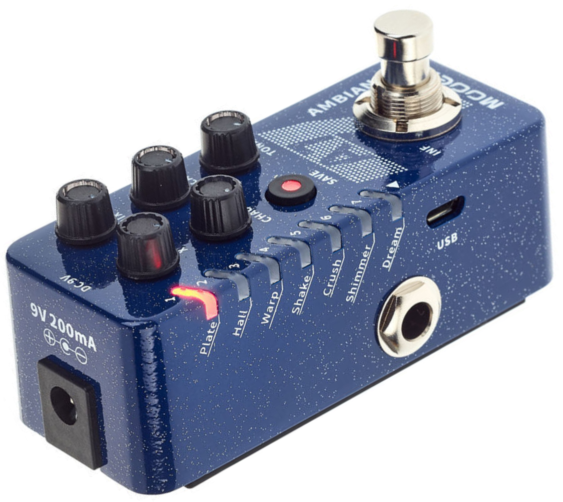 Mooer A7 Ambience Reverb - Modulation, chorus, flanger, phaser & tremolo effect pedal - Variation 2