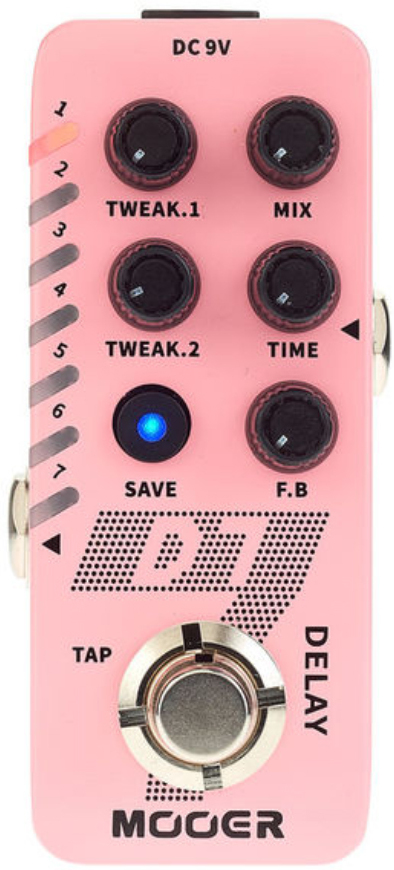 Mooer D7 Delay - Reverb, delay & echo effect pedal - Main picture