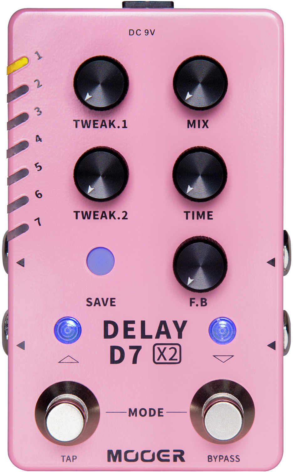Mooer D7x2 Delay - Reverb, delay & echo effect pedal - Main picture