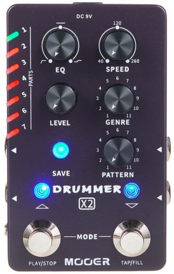 Mooer Drummer X2 Drum Machine Pedal - Drum machine - Main picture