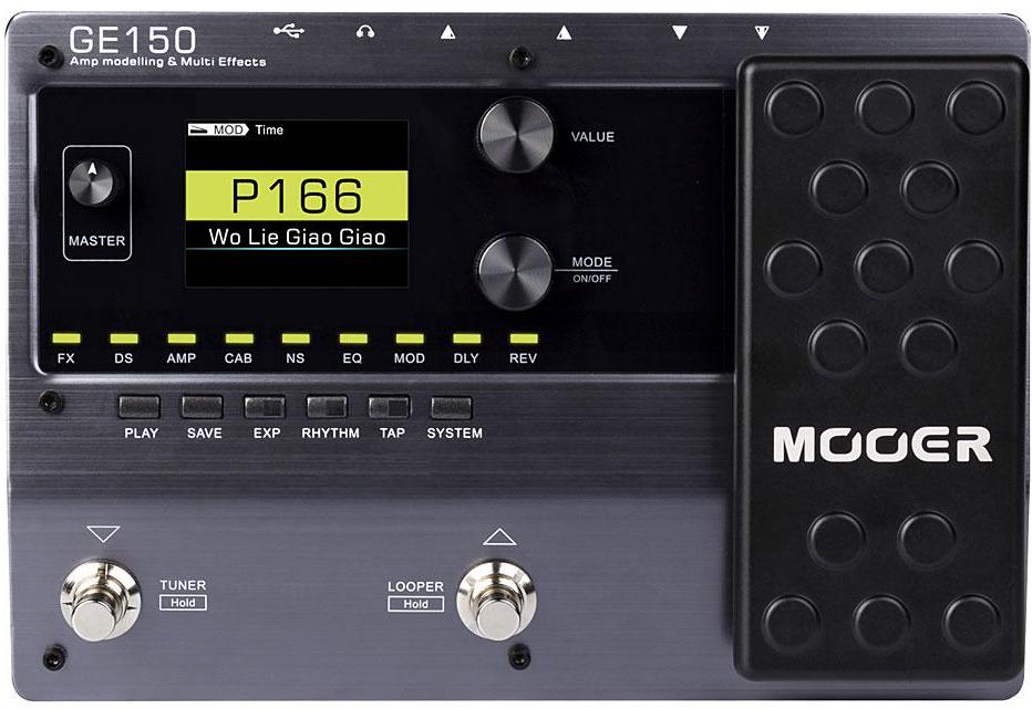Multieffect for electric guitar Mooer GE150 AMP MODELLING & SYNTH & MULTI EFFECTS