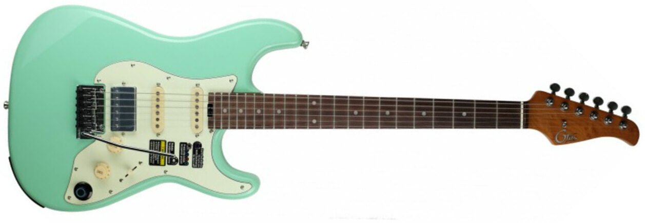 Mooer Gtrs S800 Hss Trem Rw - Surf Green - Modeling guitar - Main picture