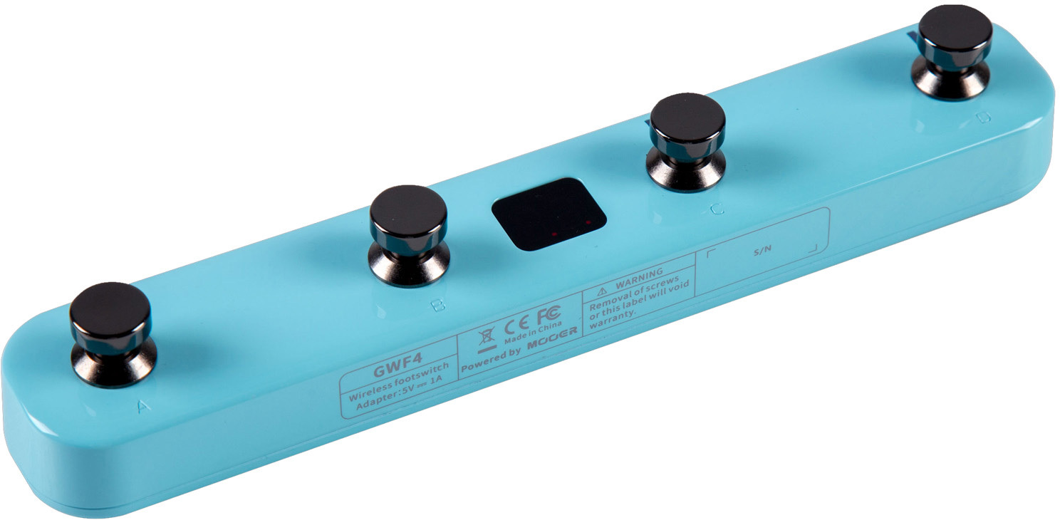 Mooer Gwf4 Gtrs Wireless Footswitch Sonic Blue - Volume, boost & expression effect pedal - Main picture