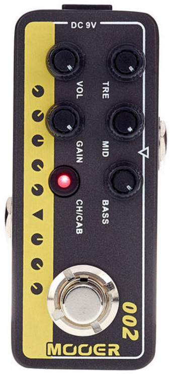 Mooer Micro Preamp 002 Uk Gold 900 Marshall Jcm900 - Electric guitar preamp - Main picture