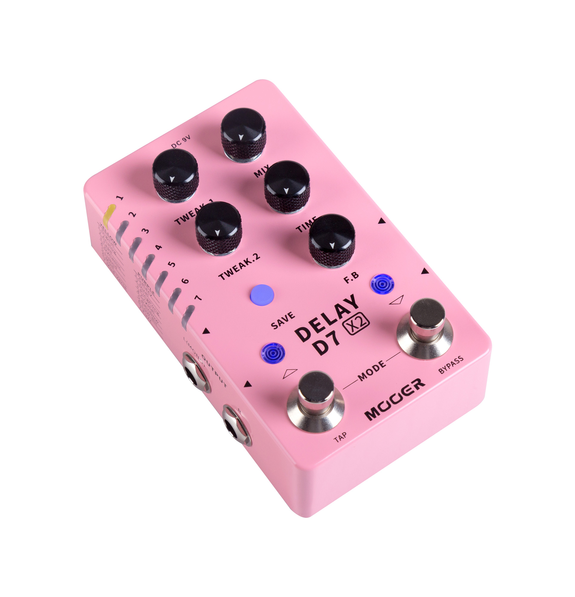 Mooer D7x2 Delay - Reverb, delay & echo effect pedal - Variation 3